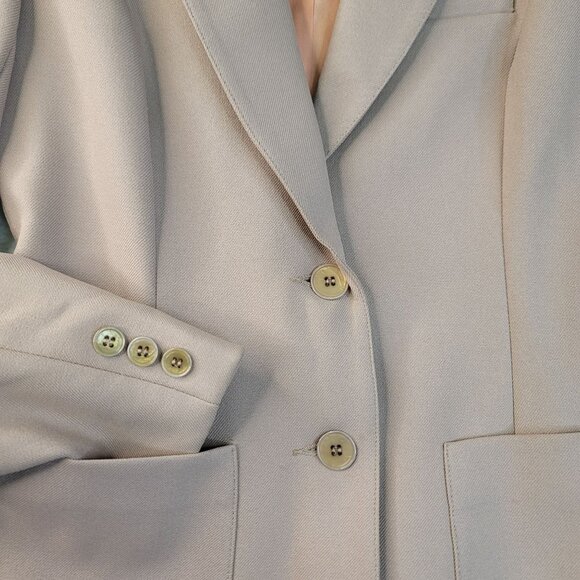 70s Levi Women Blazer Size 6 Woven Western Taupe Autumn Earthy Natural Deadstock - Picture 2 of 11